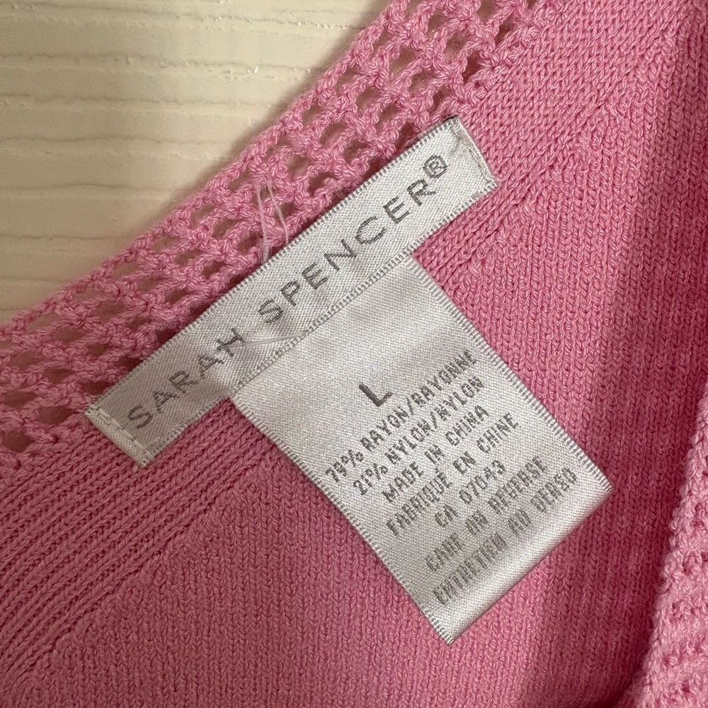Sarah Spencer Pink Tank Top - Picture 3 of 3